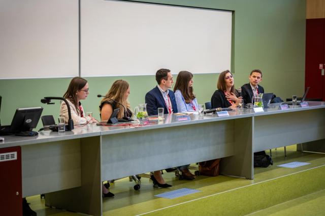 A panel discussion entitled Students Involvement in European University Alliances discussed the role and importance of student participation in alliances. | Author: Václav Koníček